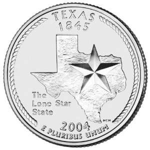  2004 D Texas State Quarter BU Roll 