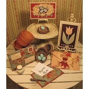    Nest & Tulip Notecard & Envelope Pattern Arts, Crafts & Sewing