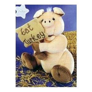  Tender Tails Pig with Eat Turkey sign by Enesco Precious 