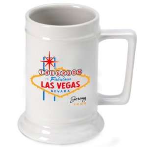 Personalized Vegas Beer Stein:  Kitchen & Dining