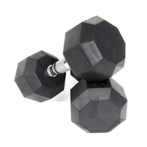   45 lbs Rubber Encased Octagonal Dumbbells SD 045R: Sports & Outdoors